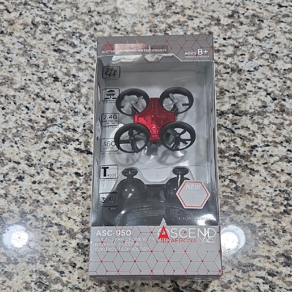 Ascend ASC-950 Red Drone with Controller